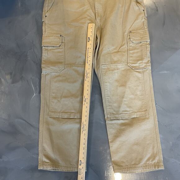 Duluth Fire Hose Ultimate Cargo Work Mens Pants 48x34 Reinforced Knee Tan - Picture 3 of 8